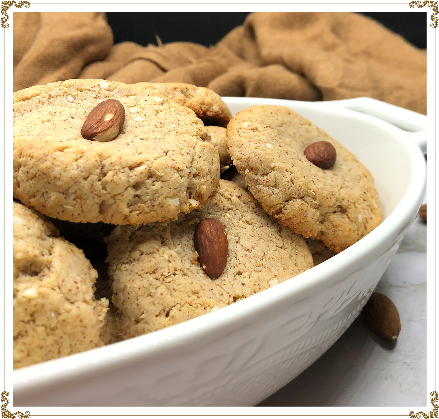 Recette de Biscuits au beurre d’amandes sans gluten et sans produits laitiers de Cuisine l'Angélique.
