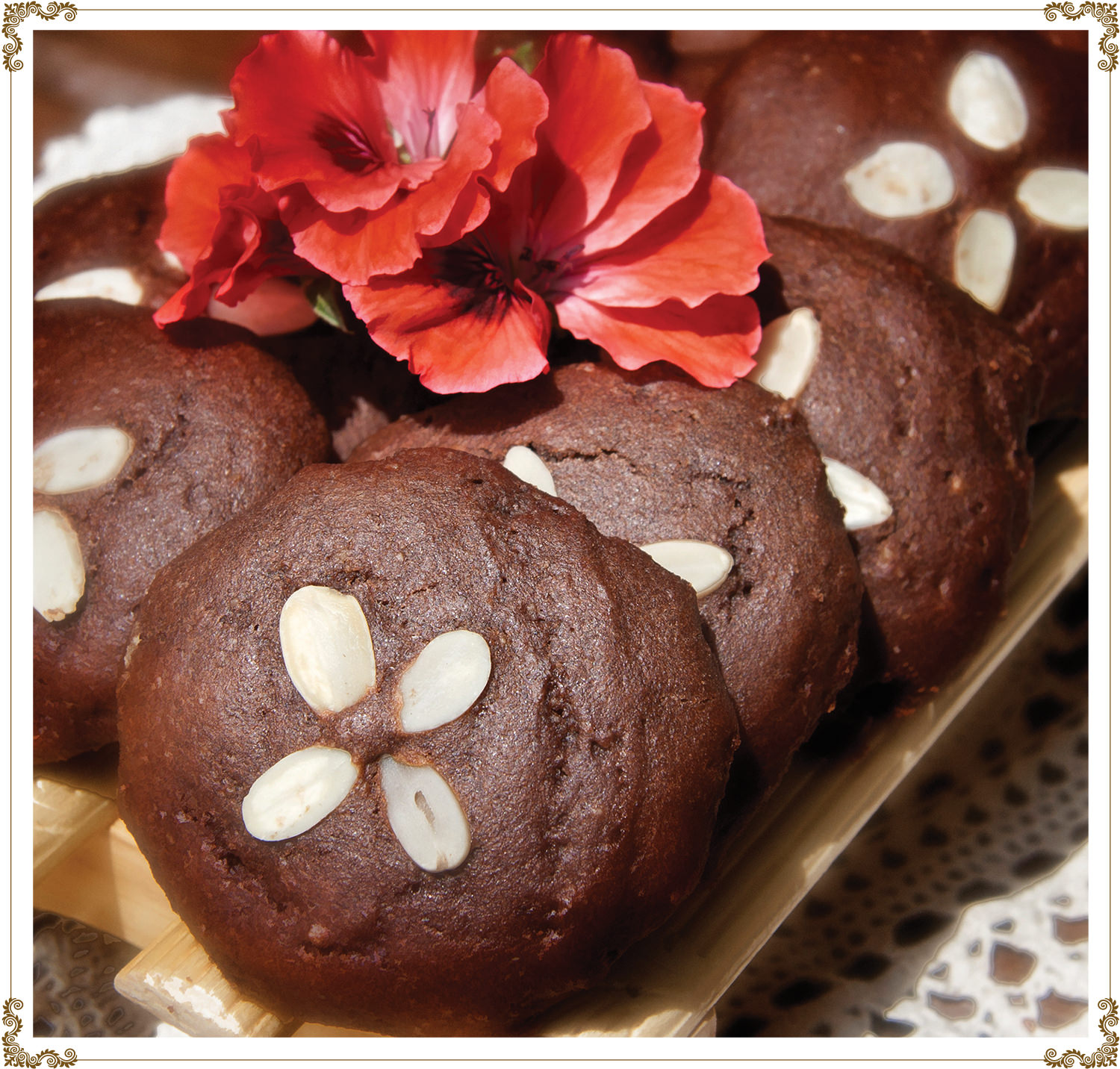 Recipe Chocolate almond cookies  Gluten-free, Dairy-free, Organic from Cuisine l’Angélique.
