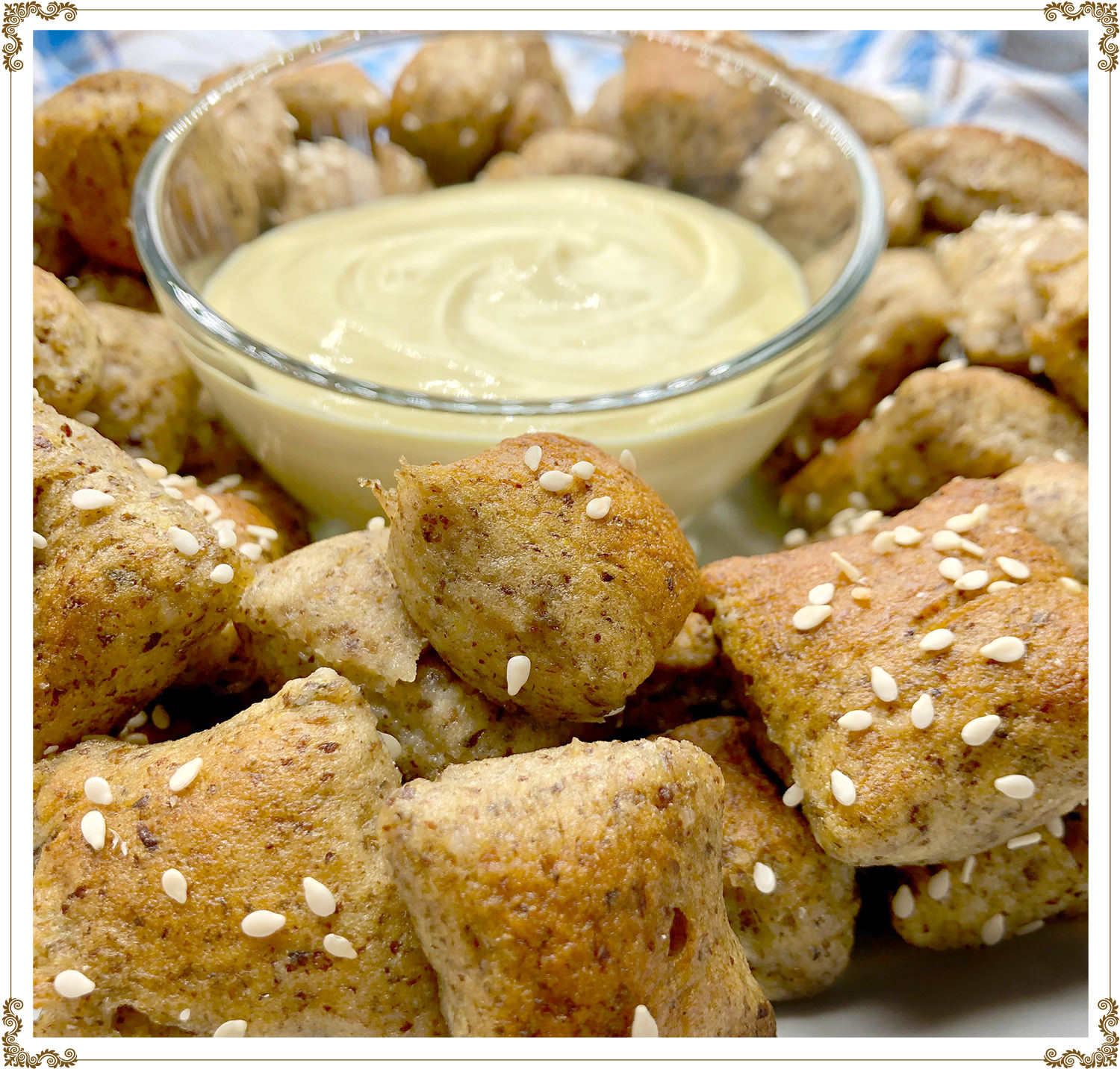 Recette de Bouchées de bretzels sans gluten et sans produits laitiers de Cuisine l'Angélique.