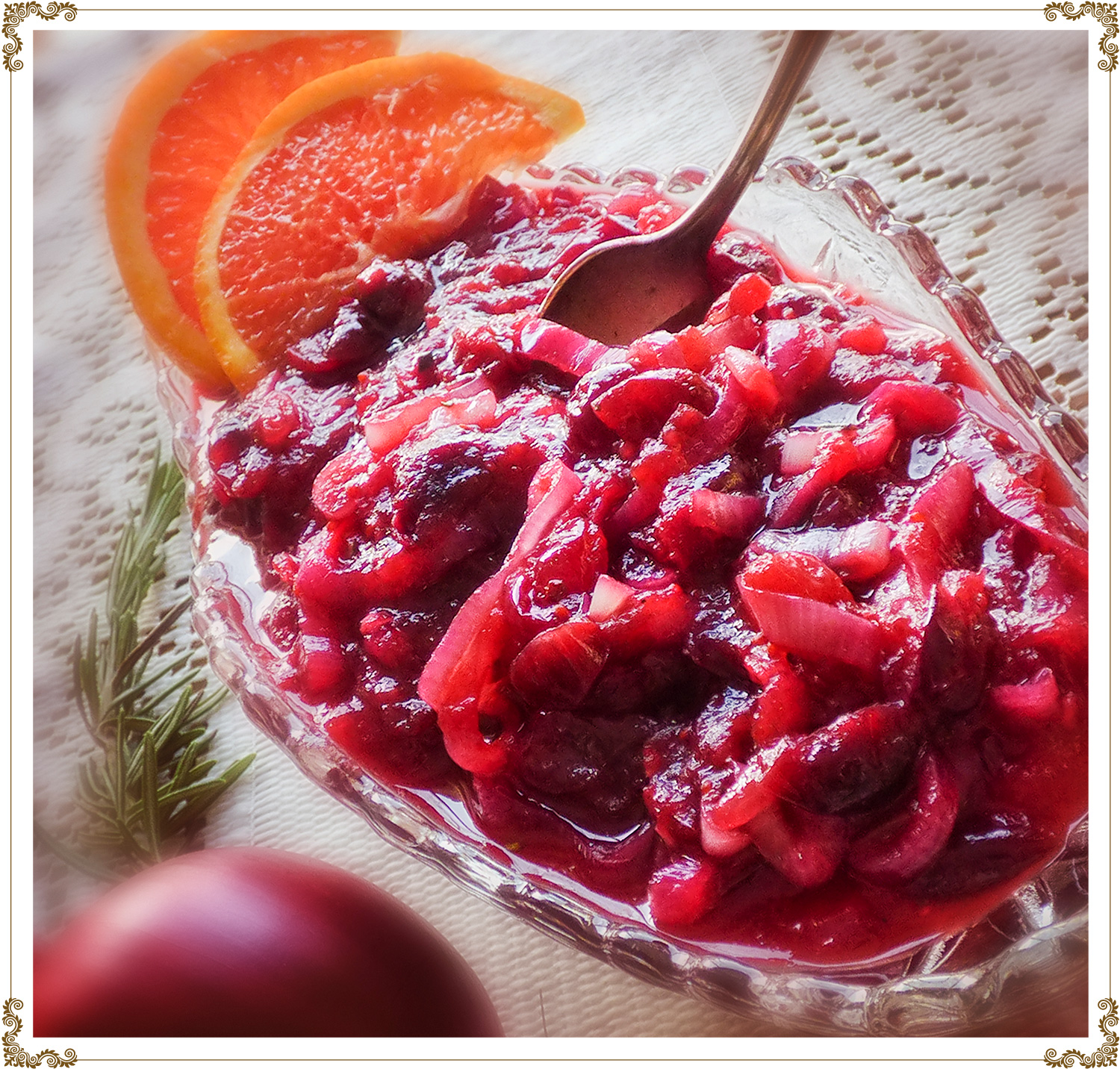 Cranberry chutney Recipe Gluten-free, dairy-free (casein-free), hypotoxic and vegan

By: Cuisine l'Angélique