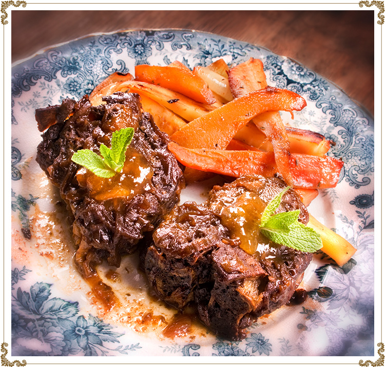 Recette  de Côtelettes d'agneau au confit d'abricots sans gluten de Cuisine l'Angélique.