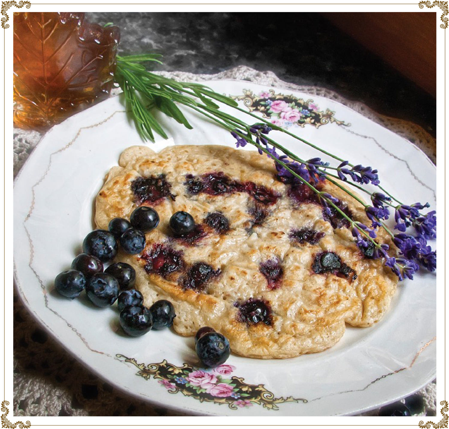 Recette de Crêpes aux bleuets sans gluten et sans produits laitiers de Cuisine l'Angélique.