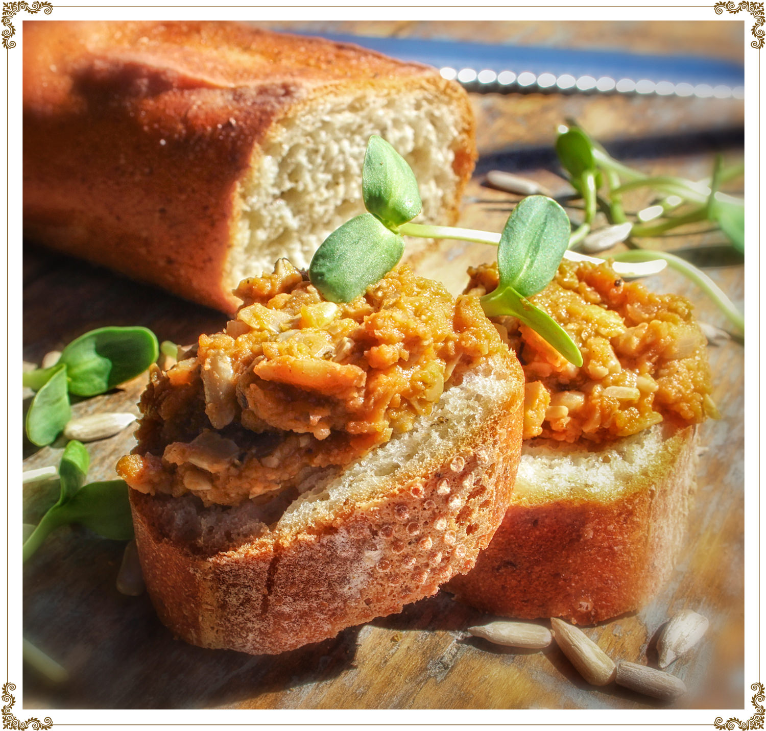 Recette de Cretons aux graines de tournesol sans gluten et sans produits laitiers de Cuisine l'Angélique.