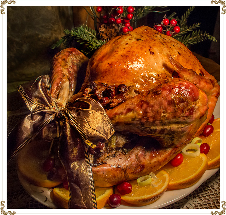 Turkey Stuffed with Cranberries and Orange
Gluten-free, dairy-free (casein-free) and hypotoxic
By: Cuisine l'Angélique
