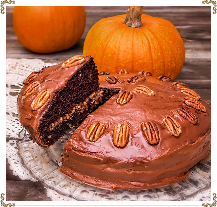 Recette Gâteau choco-citrouille aux pacanes sans gluten