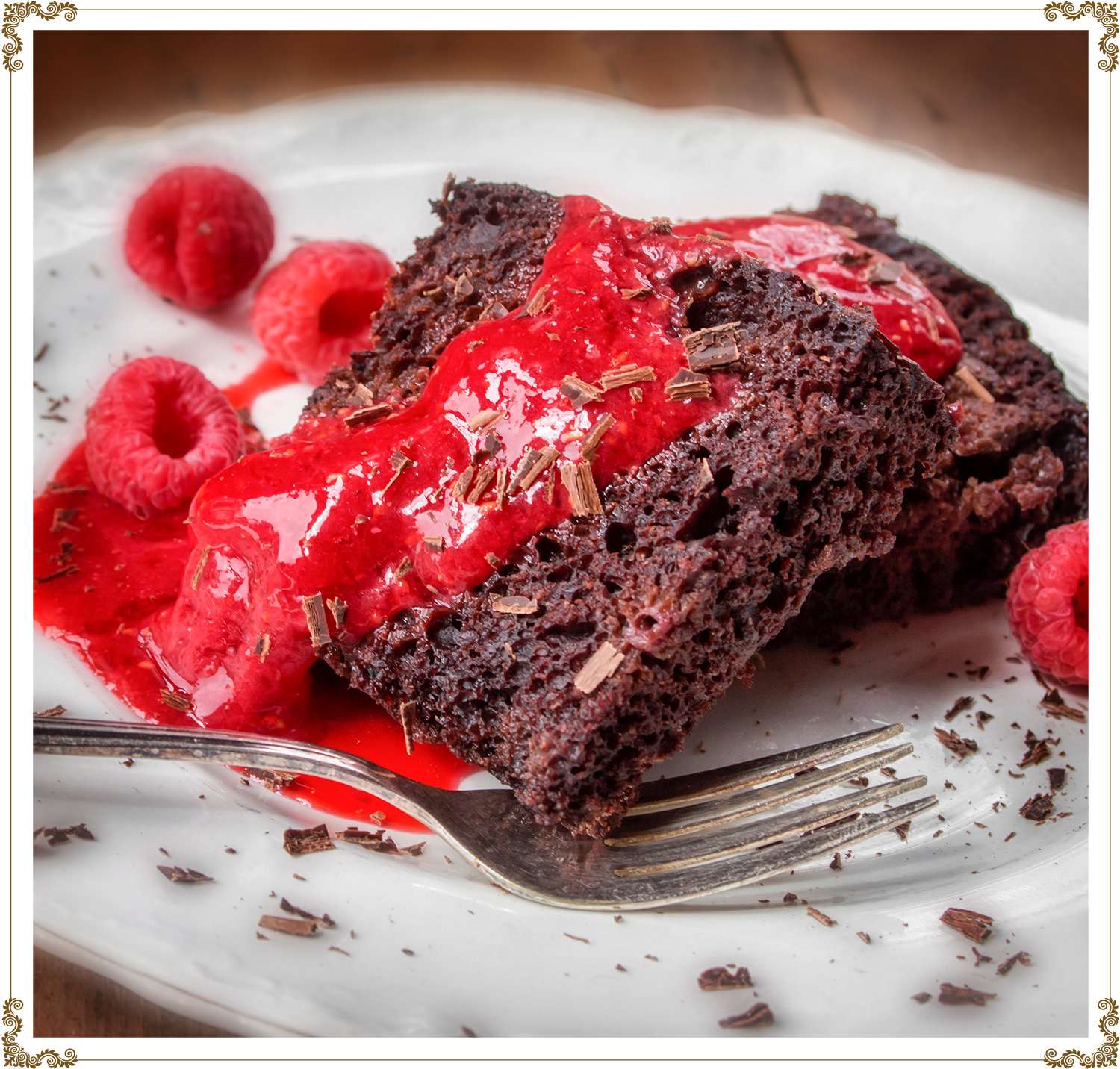 Slow cooker chocolate raspberry cake Recipe Gluten-free, Dairy-free, Organic from Cuisine l’Angélique.