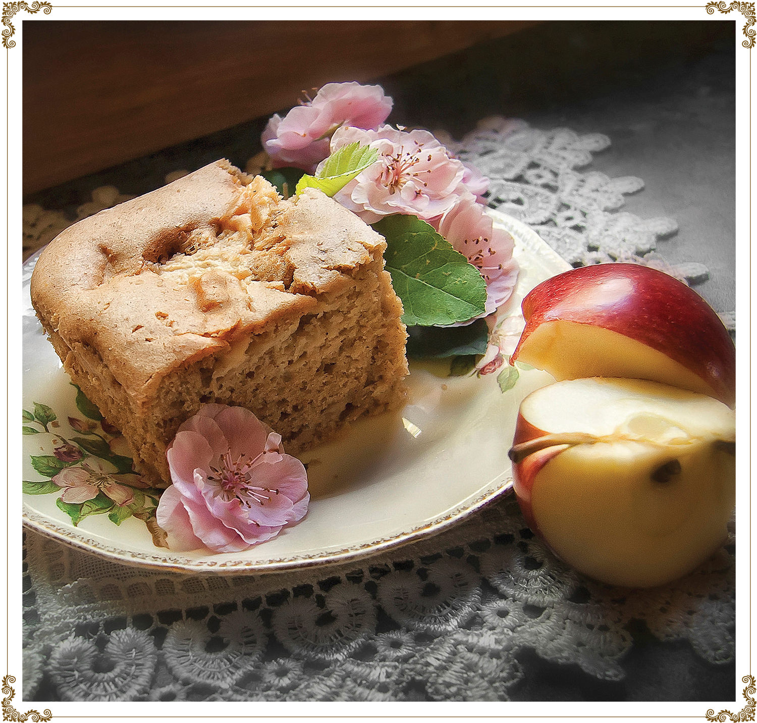 Recette de Gâteau aux pommes épicées sans gluten et sans produits laitiers de Cuisine l'Angélique.