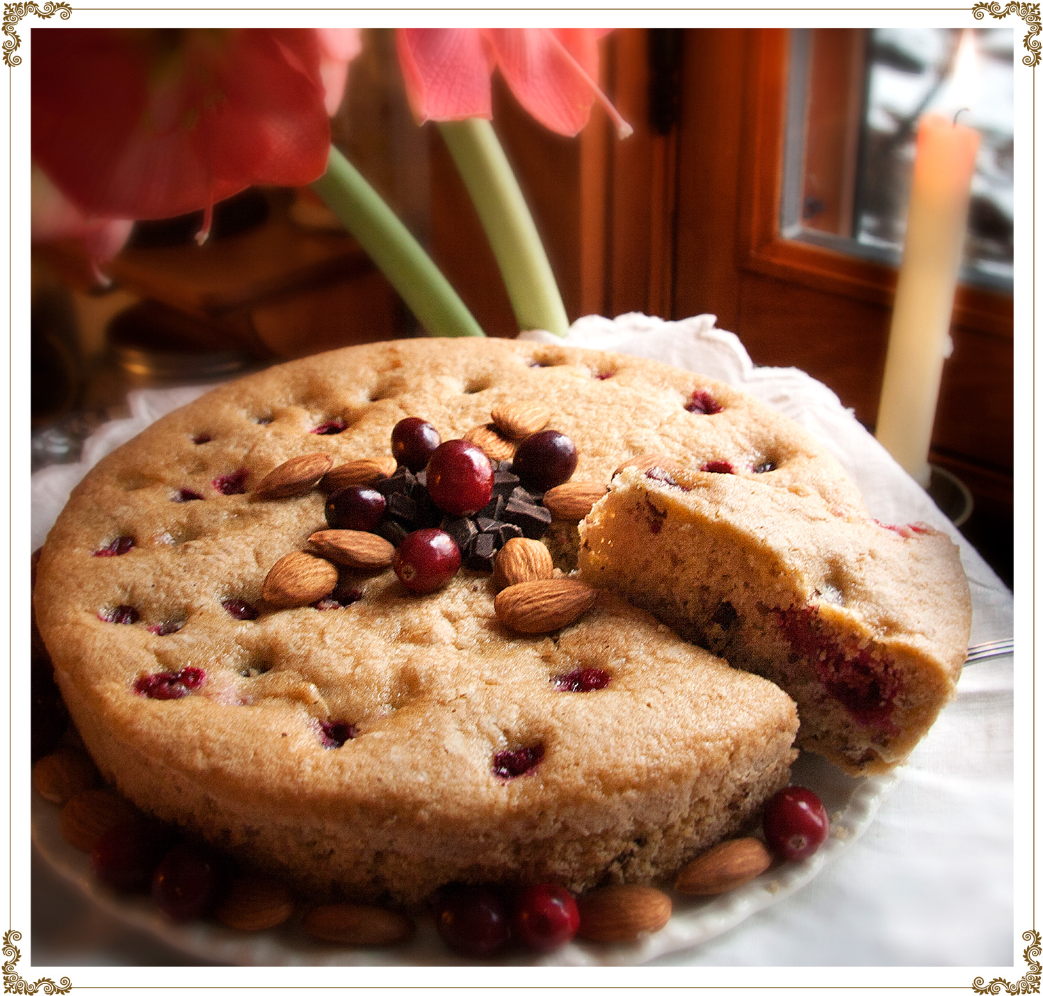 Recette de Gâteau pur délice choco-canneberges sans gluten et sans produits laitiers de Cuisine l'Angélique.