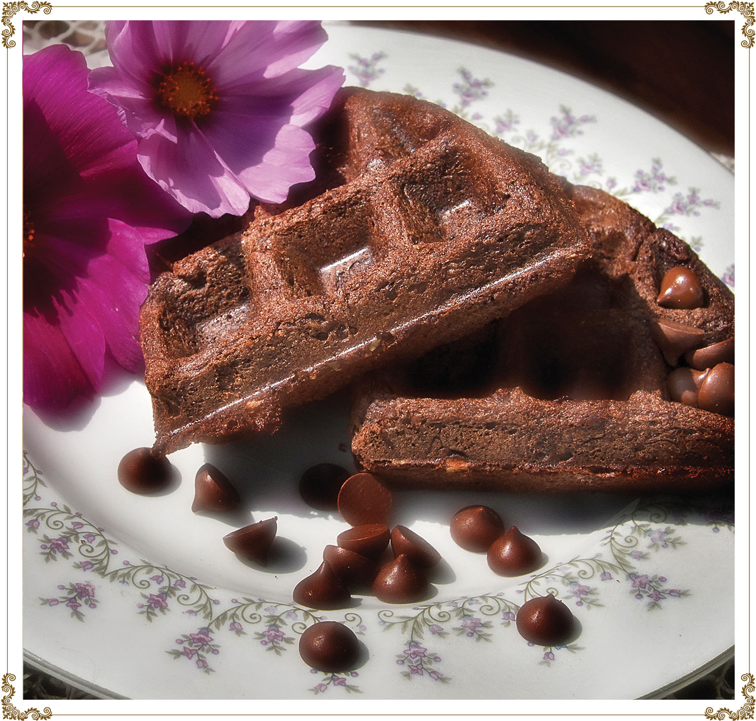Double chocolate waffles
Gluten-free, dairy-free (casein-free) and hypotoxic recipe
