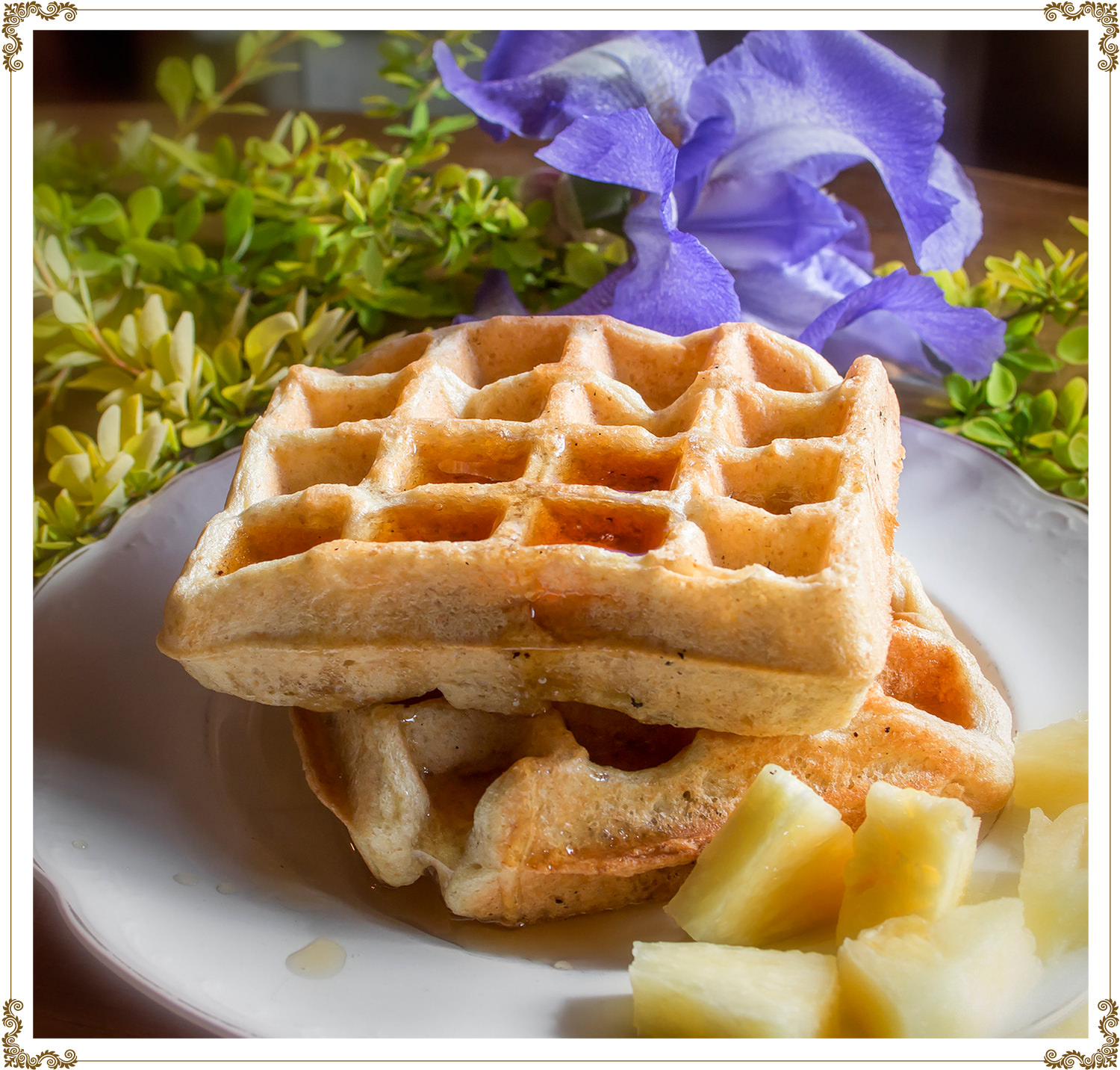 Sesame and flaxseed waffles Recipe Gluten-free, Dairy-free, Organic from Cuisine l’Angélique.