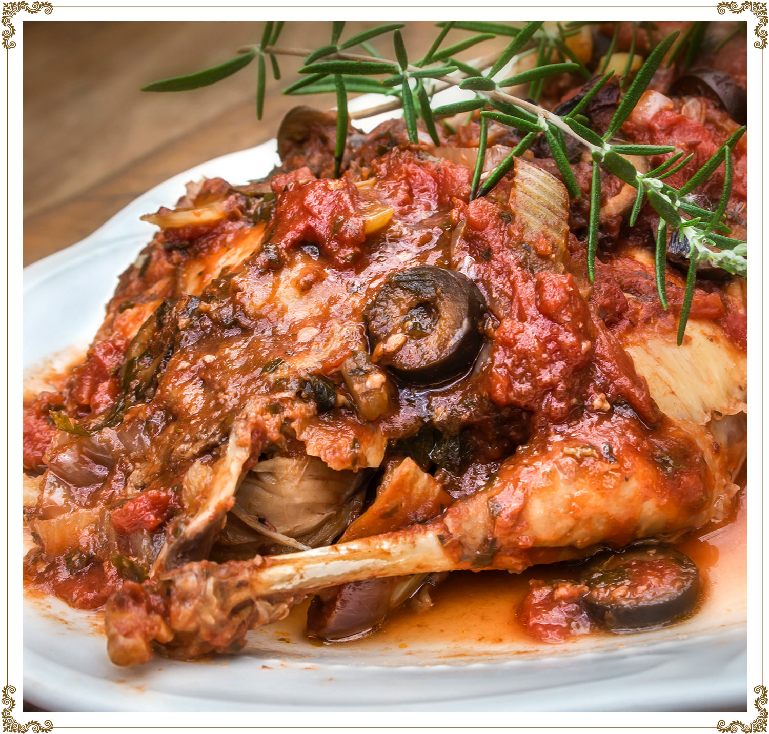 Slow cooker rabbit à la Provençale  Recipe Gluten-free, Dairy-free, Organic from Cuisine l’Angélique.