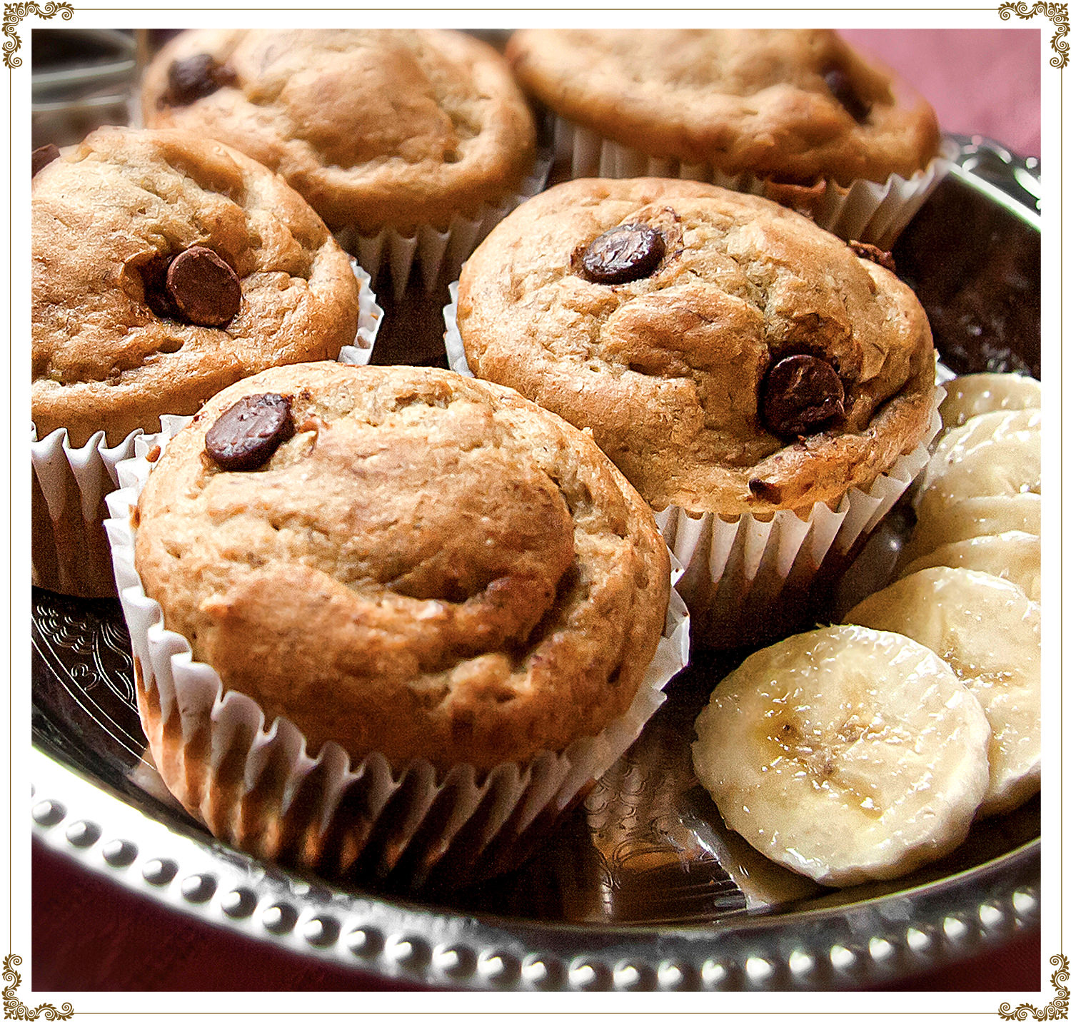 Recette de Muffins choco-bananes sans gluten et sans produits laitiers de Cuisine l'Angélique.