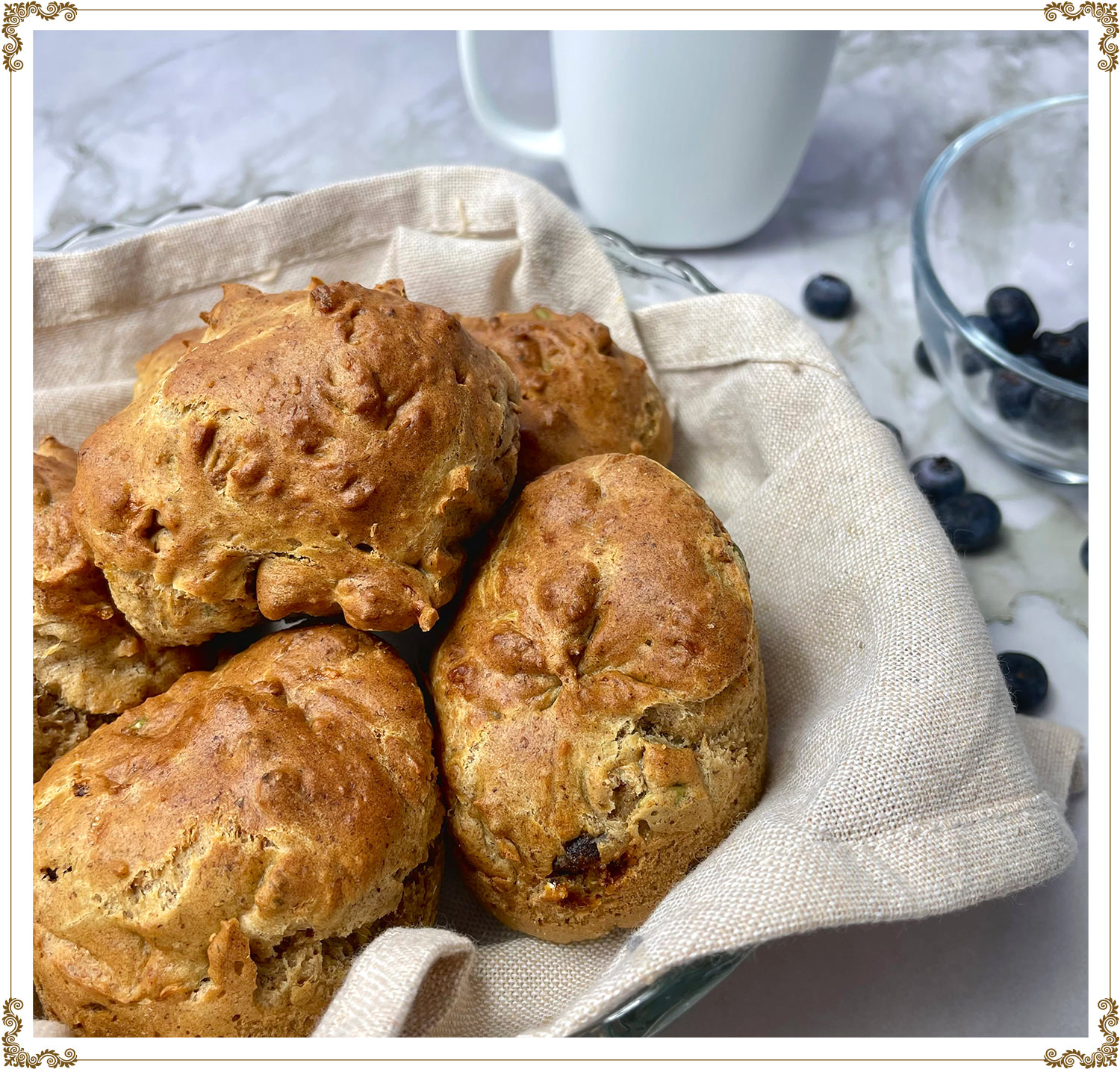 Recette de Muffins déjeuner au Air fryer sans gluten et sans produits laitiers de Cuisine l'Angélique.
