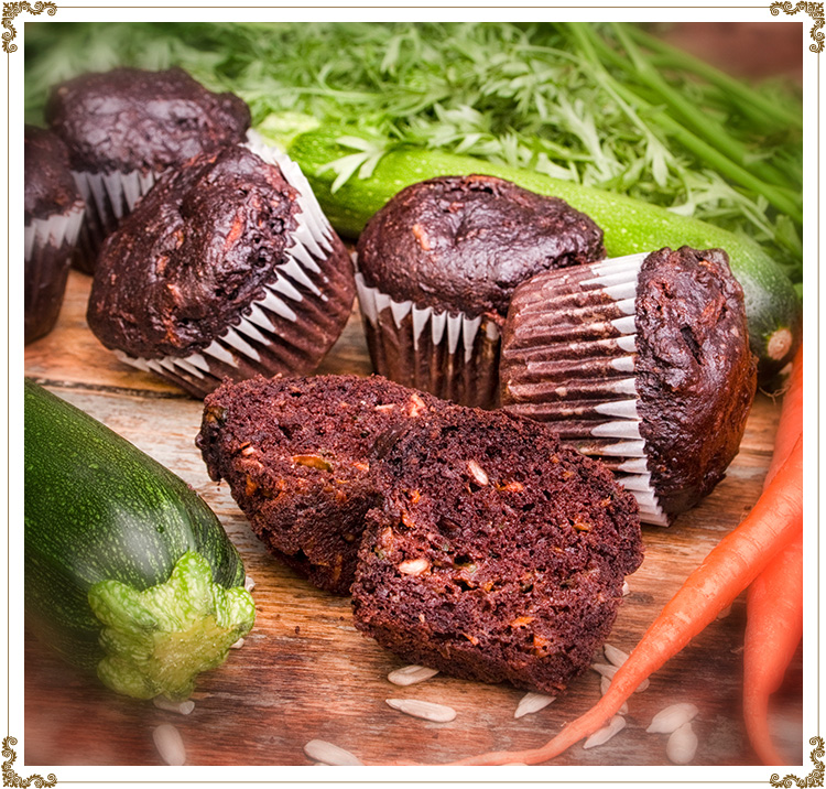 Recette de Muffins suprêmes choco-tournesol sans gluten et sans produits laitiers de Cuisine l'Angélique.