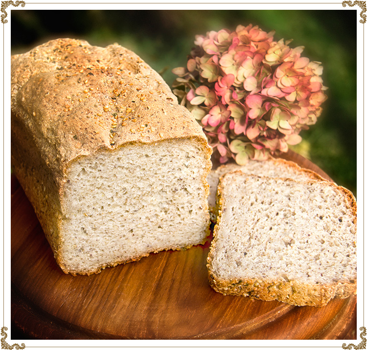 Pain blanc «Grand-Mère» sans gluten et sans produits laitiers de Cuisine l'Angélique.