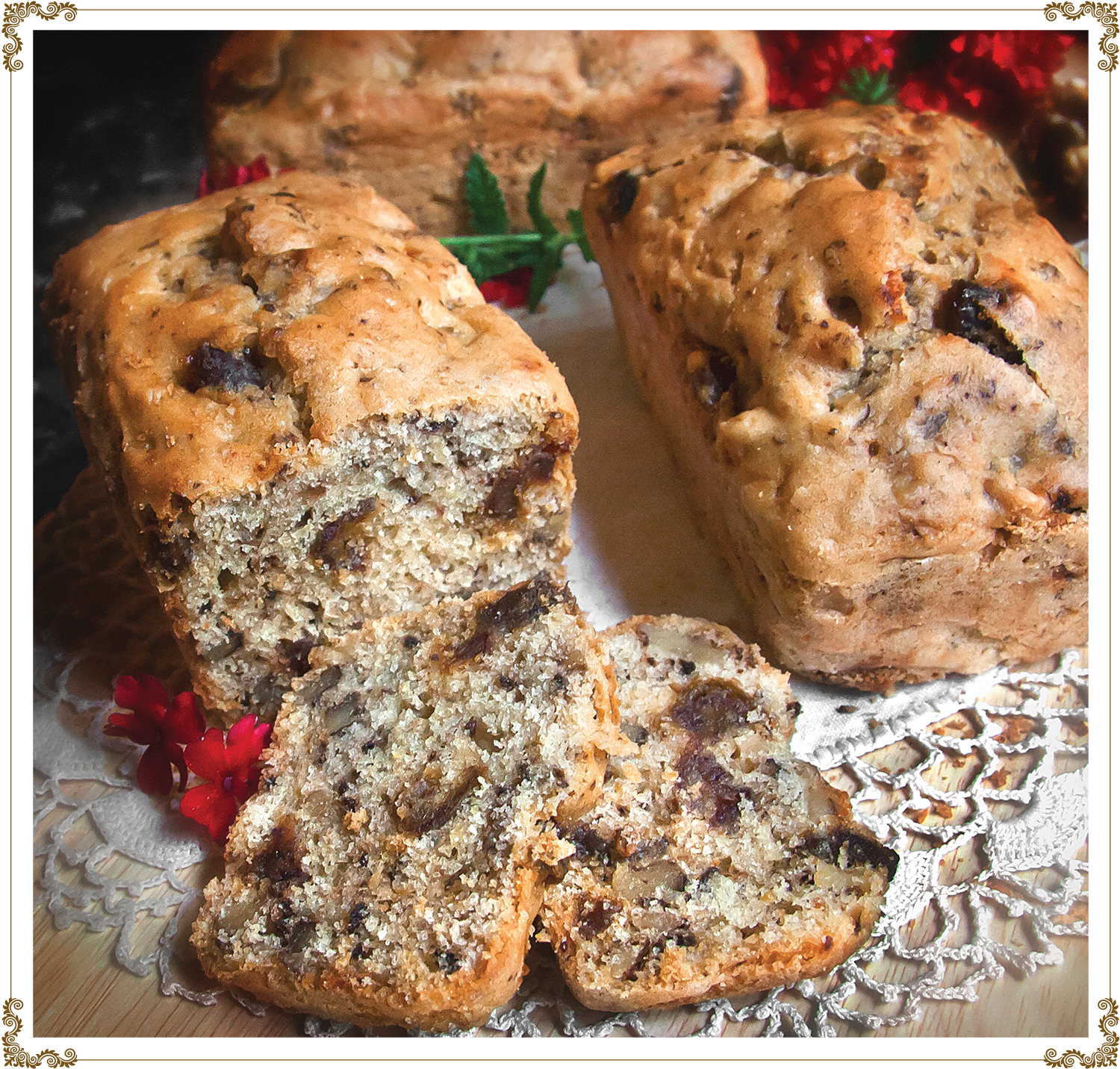 Recipe Date walnut bread Gluten-free, Dairy-free, Organic from Cuisine l’Angélique.