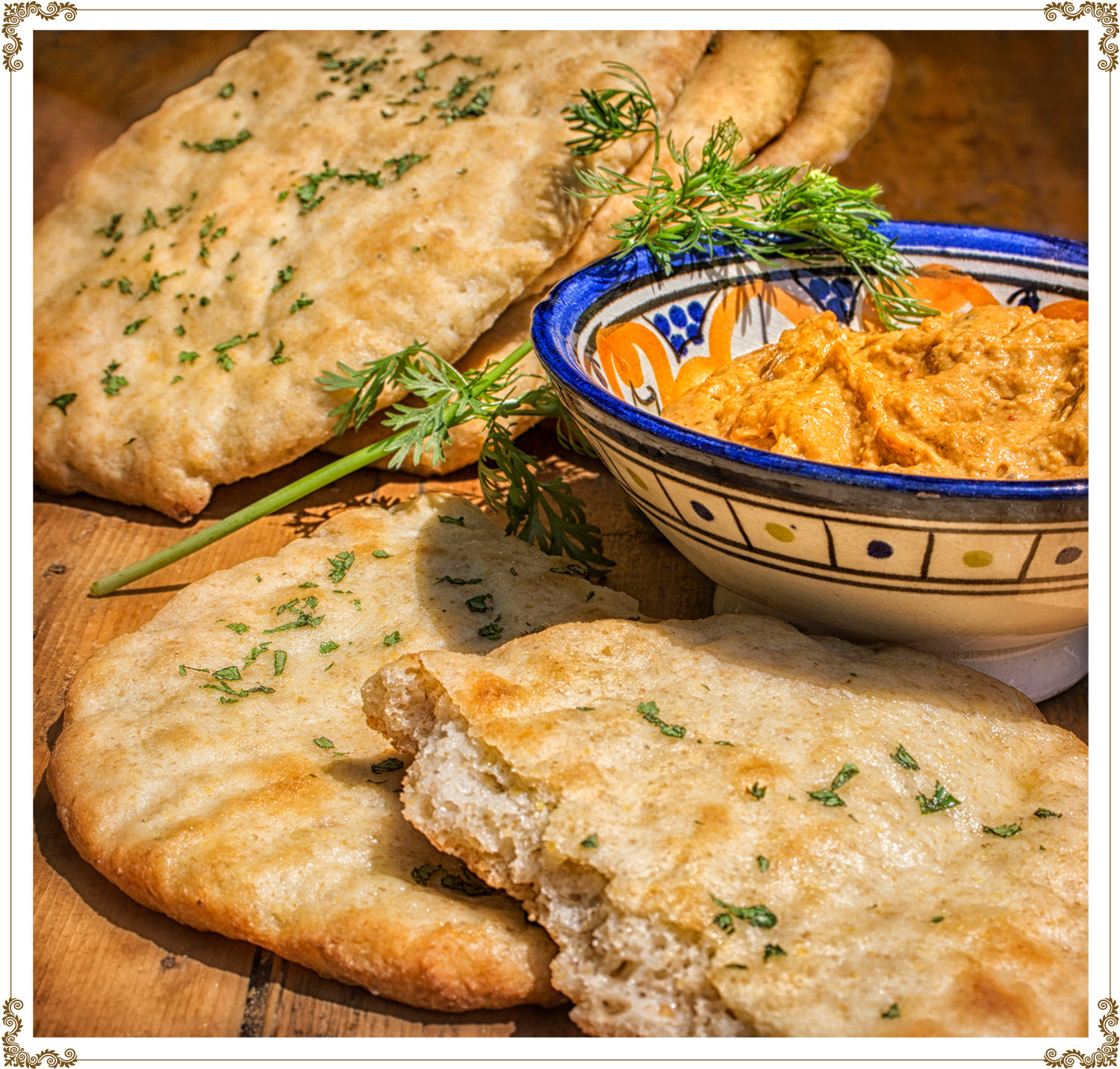 Recette de pain naan sans gluten et sans produits laitiers de Cuisine l'Angélique.