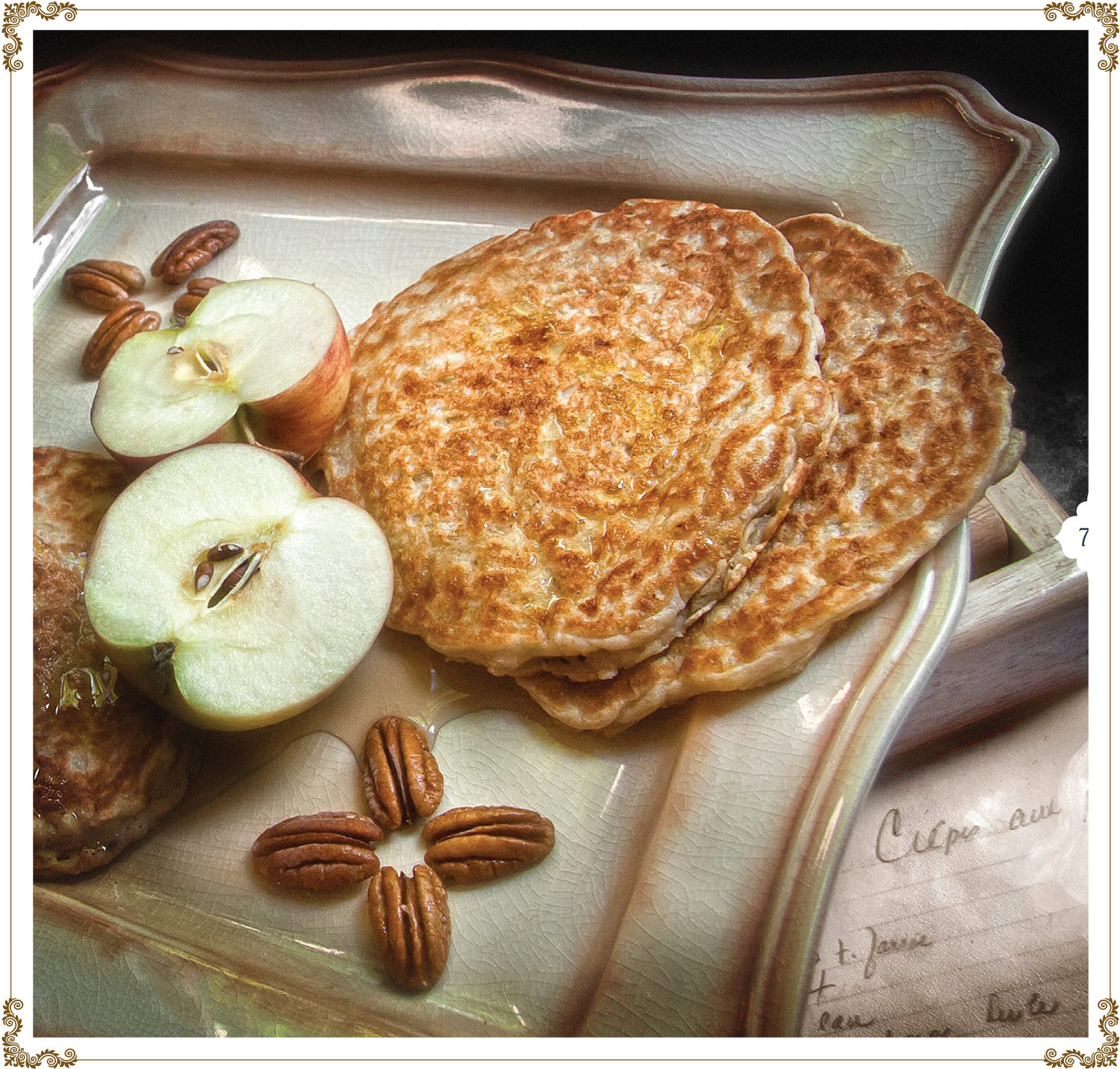 Recipe Apple pancakes Gluten-free, Dairy-free, Organic from Cuisine l’Angélique.
