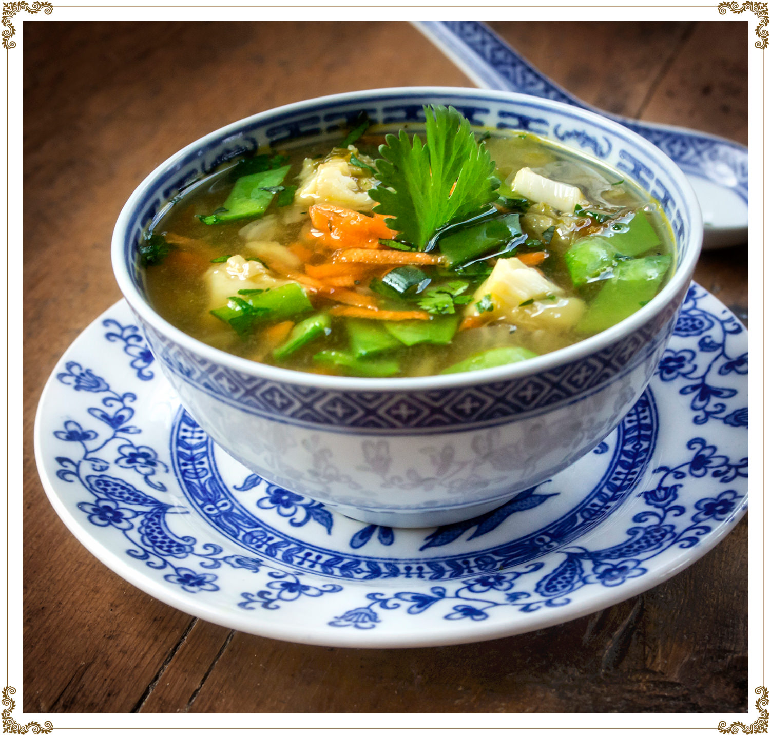 Recette de Soupe asiatique épicée à la morue sans gluten et sans produits laitiers de Cuisine l'Angélique.