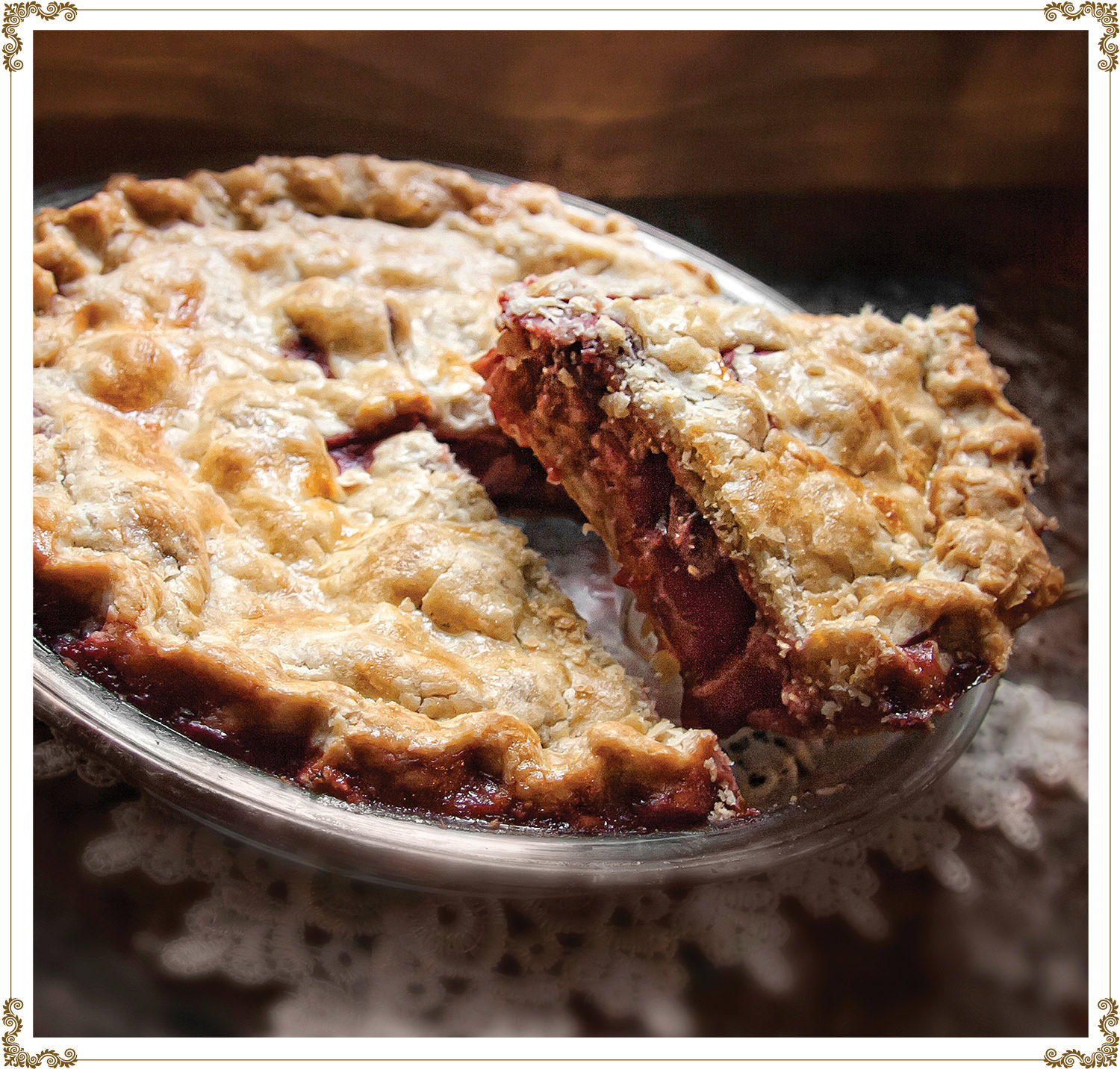 Recette de Tarte fraises et rhubarbe sans gluten et sans produits laitiers de Cuisine l'Angélique.