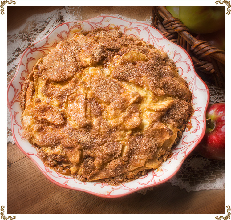 Tarte suédoise aux pommes sans gluten de Cuisine l'Angélique.
