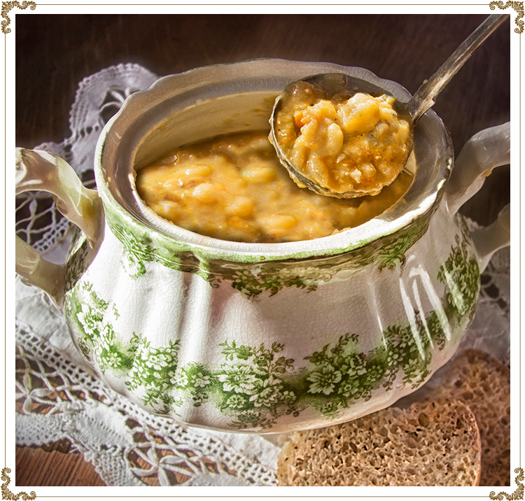 Traditional pea soup Recipe Gluten-free, Dairy-free, Organic from Cuisine l’Angélique.