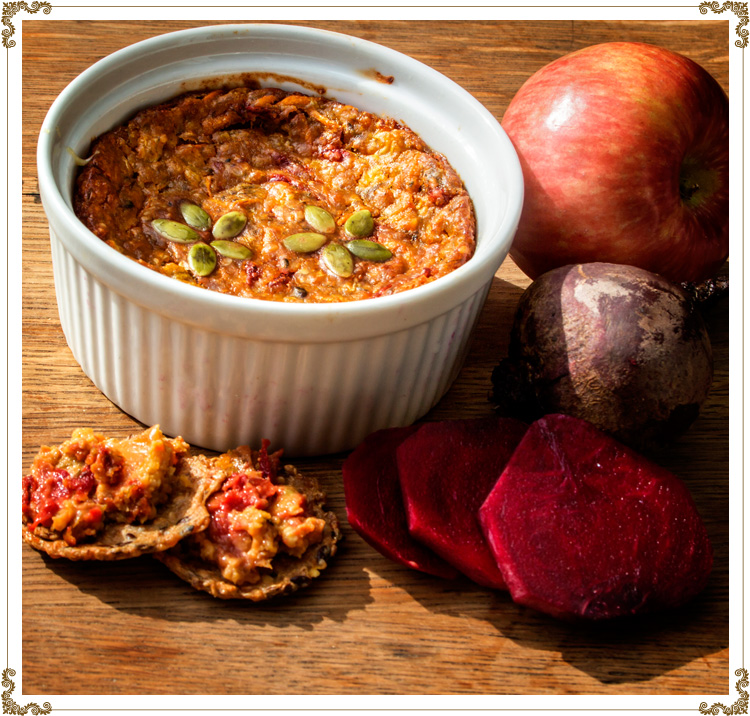 Recipe Veggie-Pâté with Apple and Beetroot
Gluten-free, dairy-free (casein-free), hypotoxic and vegan
By: Cuisine l'Angélique
