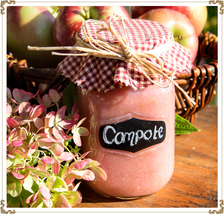 Photo recipe Pink Apple Compote
Gluten-free, dairy-free (casein-free), hypotoxic and vegan 
By: Cuisine l'Angélique
