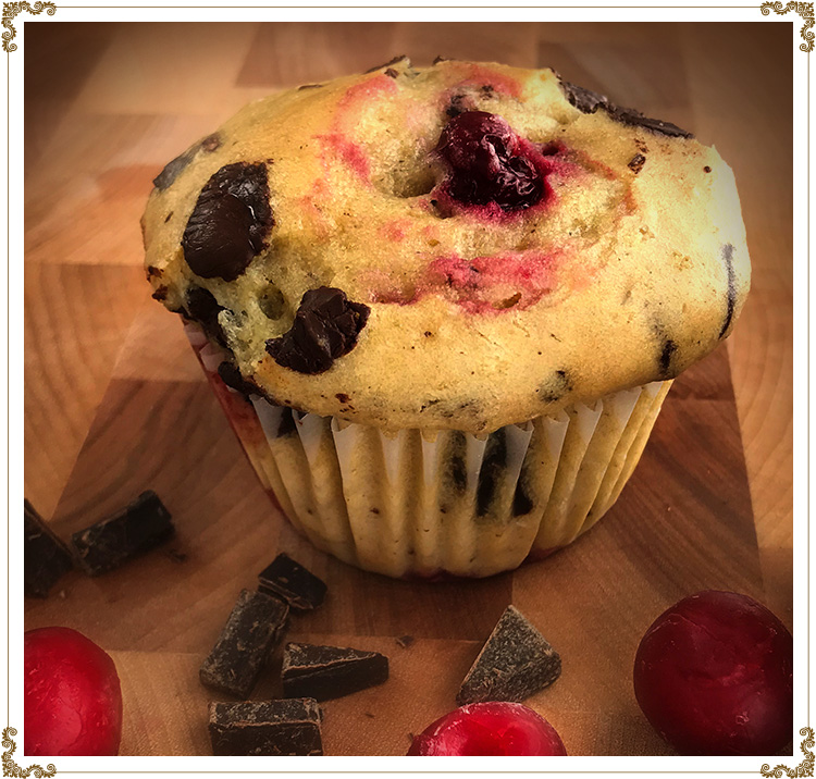 Black forest muffins Recipe