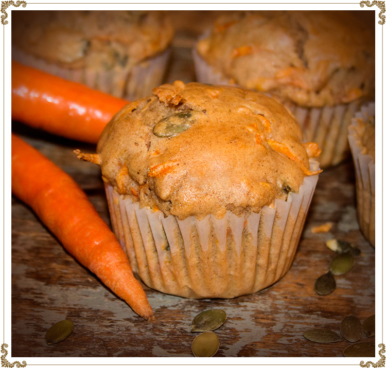 Spiced carrot muffins Recipe
