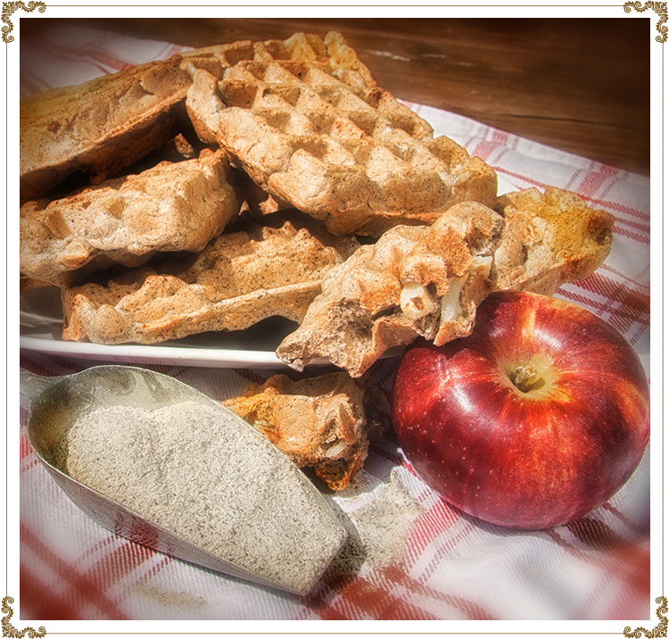 Photo recipe Apple and Buckwheat Waffles
Gluten-free, dairy-free (casein-free) and hypotoxic 
By: Cuisine l'Angélique
