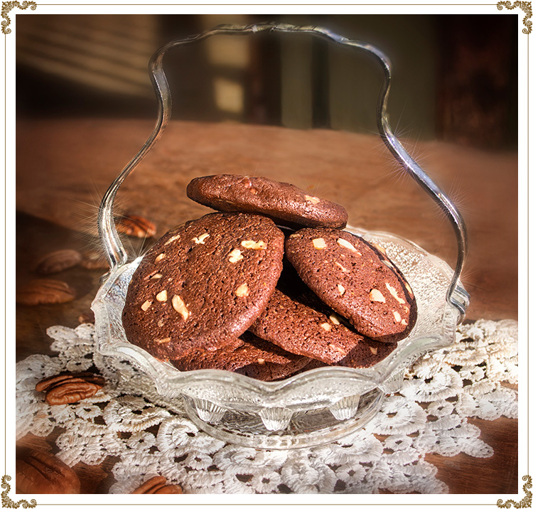 Photo recipe Choco-Pecan Fridge Cookies
Gluten-free, dairy-free (casein-free) and hypotoxic 
By: Cuisine l'Angélique
