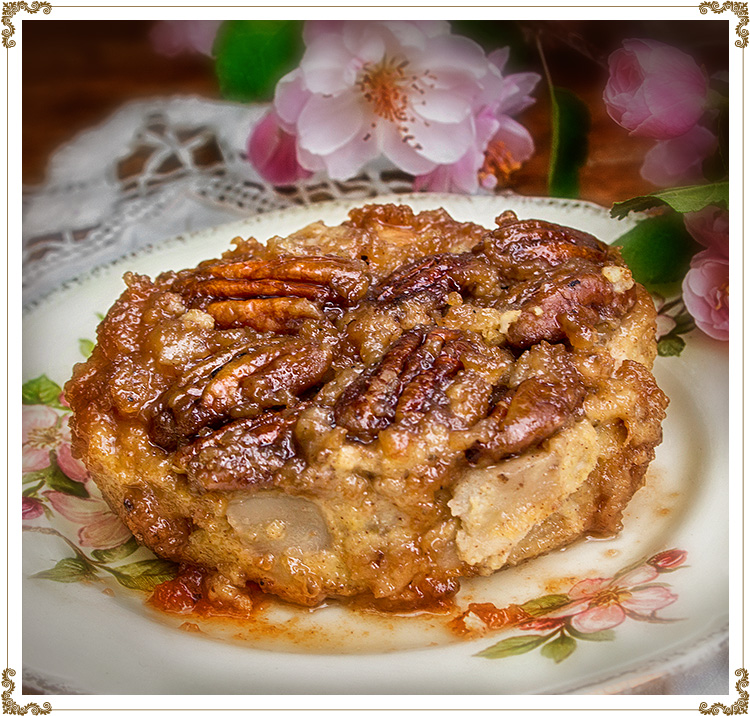 Maple Caramelized Apple Bread Pudding
Gluten-free, dairy-free (casein-free) and hypotoxic 
By: Cuisine l'Angélique
