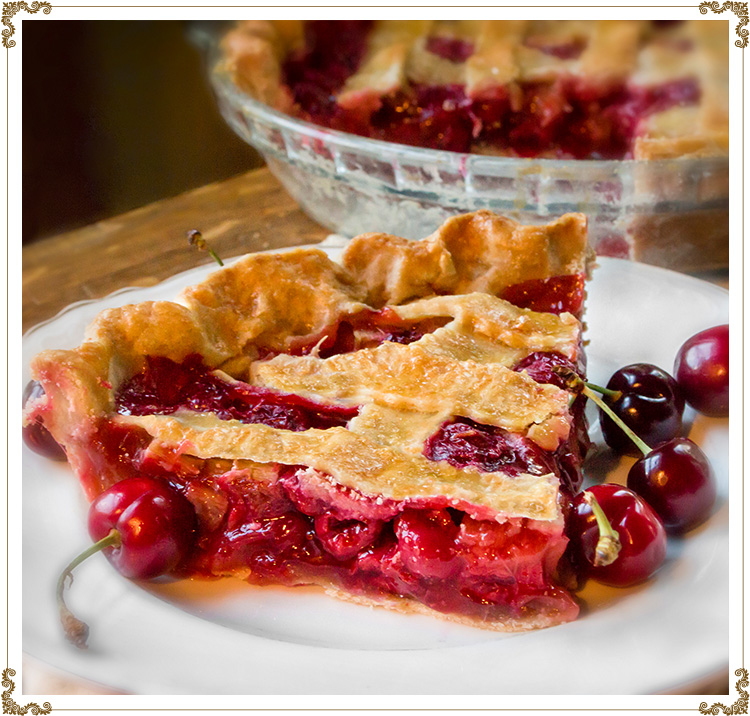 Gluten-free Cherry and Rhubarb Pie Recipe by Cuisine l'Angélique