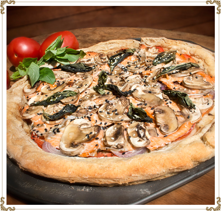 Gluten-free Smoked Trout Pizza Recipe by Cuisine l'Angélique