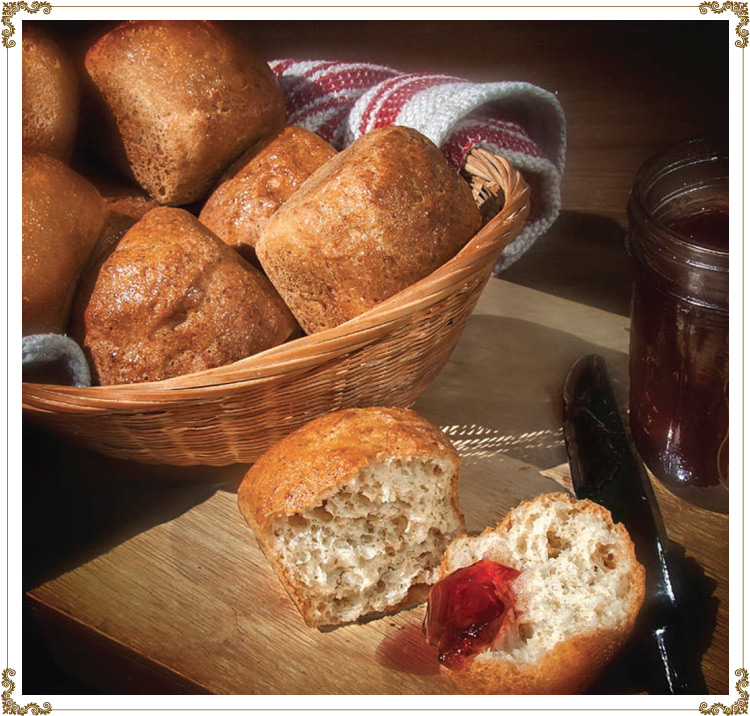 Recipe Dinner Rolls Gluten-free, dairy-free (casein-free), hypotoxic and vegan 
By: Cuisine l'Angélique
