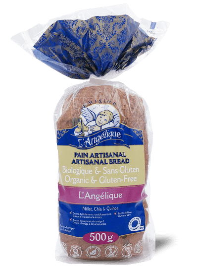 Packaging L'Angélique white sliced bread
