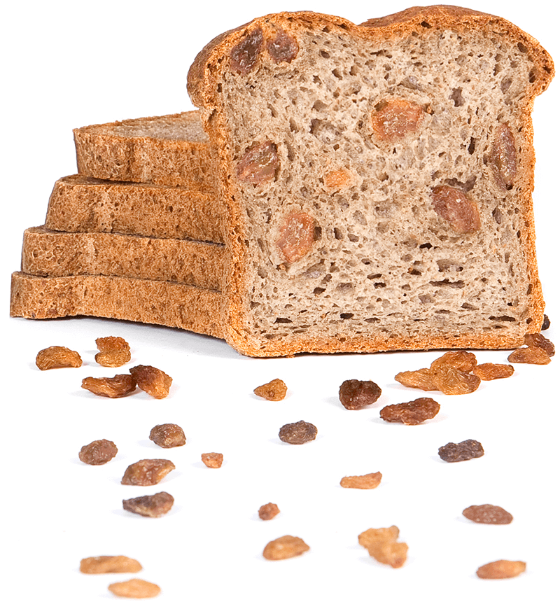 Cinnamon-raisin sliced bread, Organic, gluten-free and dairy-free