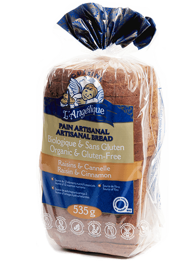 Gluten-free Cinnamon-raisin sliced bread