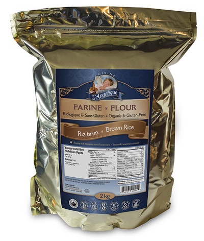 Gluten-free Whole grain brown rice flour