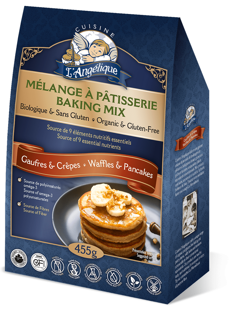 Waffle and Pancake mix. Organic, gluten-free and dairy-free. 