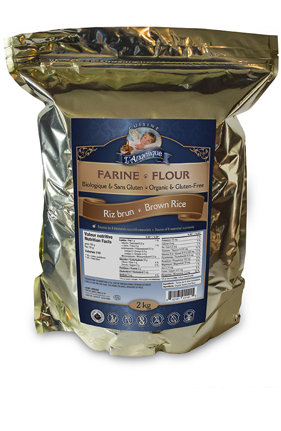 Farine de riz brun sans gluten Cuisine l’Angélique