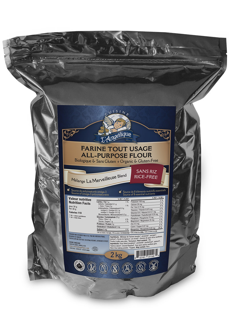 Farine tout usage La Merveilleuse sans gluten Formules Spéciales